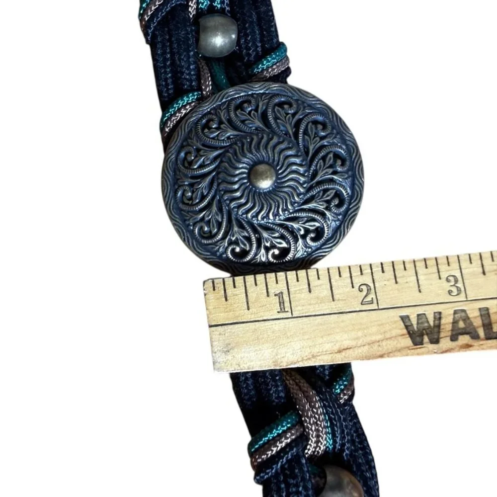 Brass Belt Buckle on Rope Belt‎